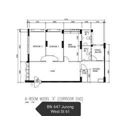 Blk 647 Jurong West Street 61 (Jurong West), HDB 4 Rooms #199292982